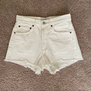Agolde Parker Shorts Platinum Size 23